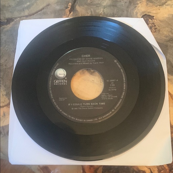 💥3/$20 Vintage Cher Vinyl Record 45 RPM - Picture 3 of 5